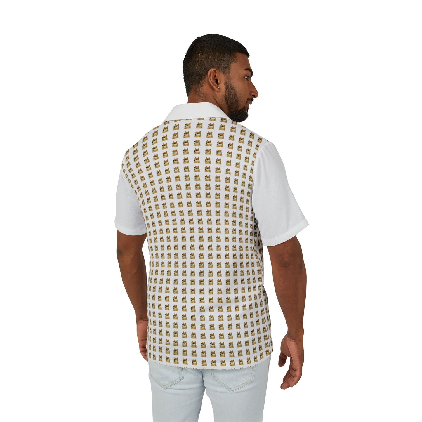 DOGE Men's Hawaiian Camp Shirt