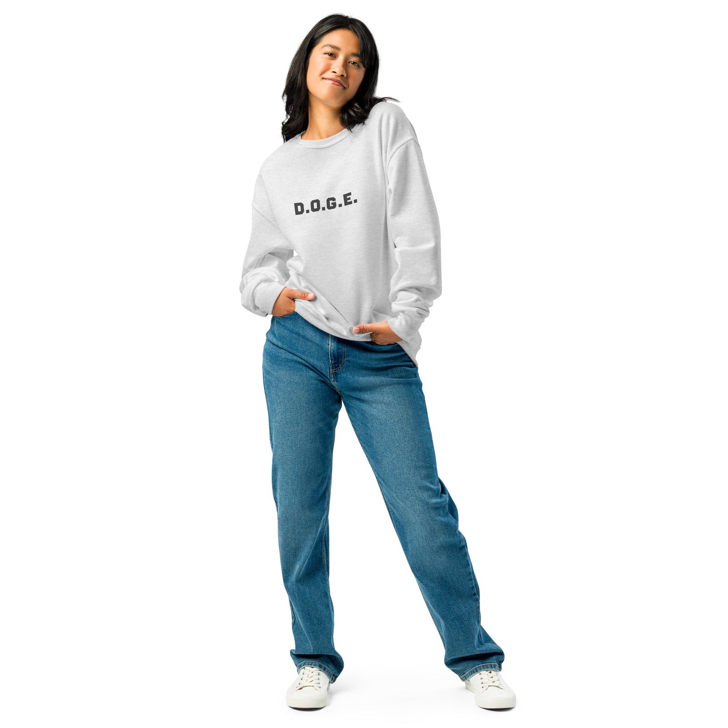 D.O.G.E. Crew Neck Sweatshirt | DOGE | Sustainable Dogecoin Merch