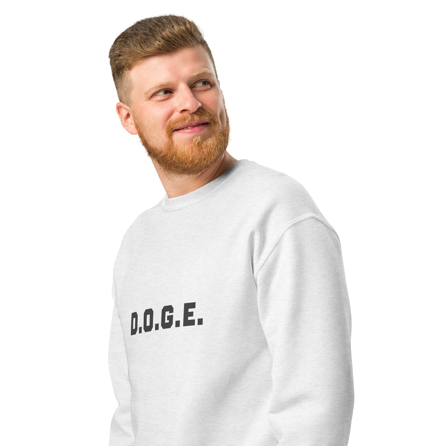 D.O.G.E. Crew Neck Sweatshirt | DOGE | Sustainable Dogecoin Merch