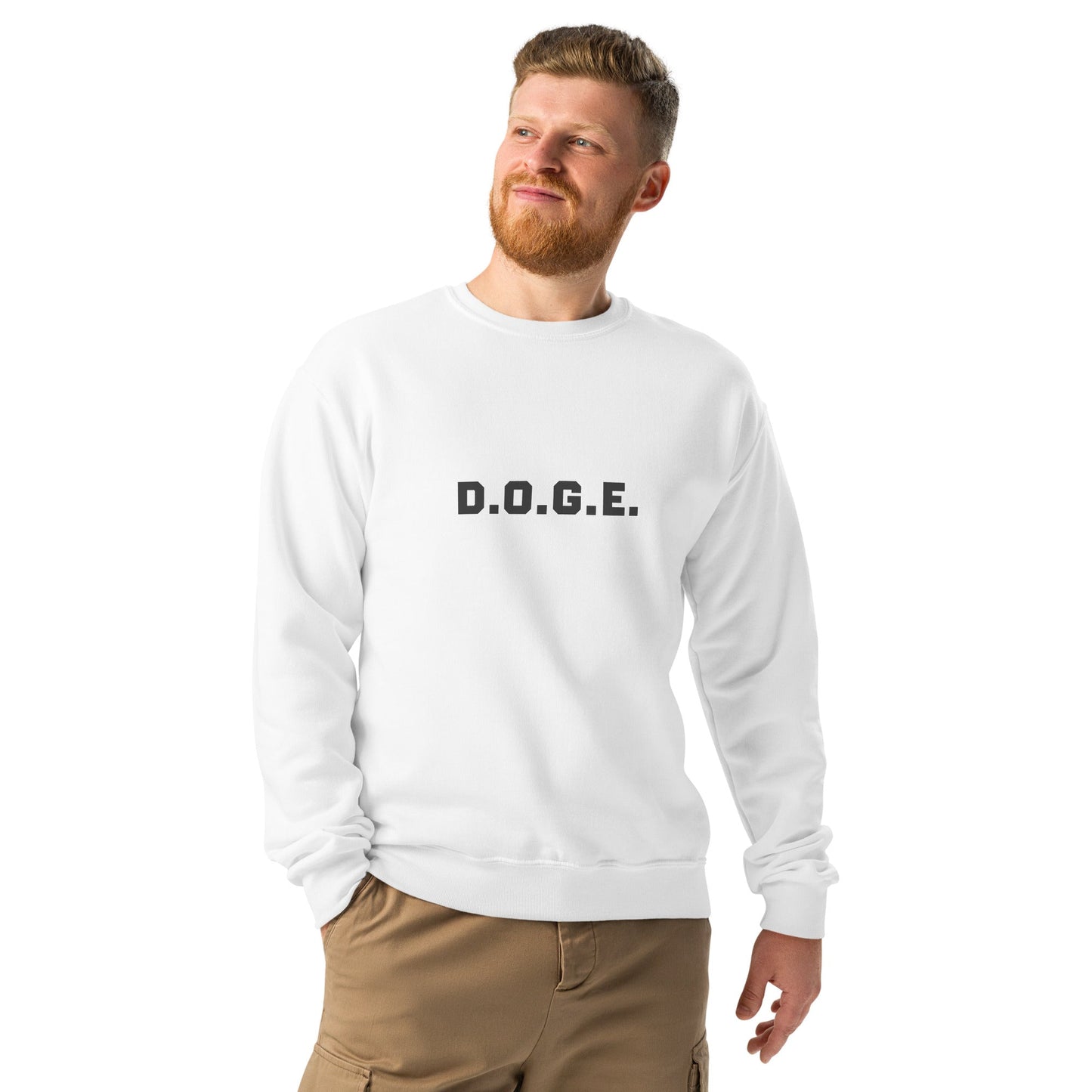 D.O.G.E. Crew Neck Sweatshirt | DOGE | Sustainable Dogecoin Merch