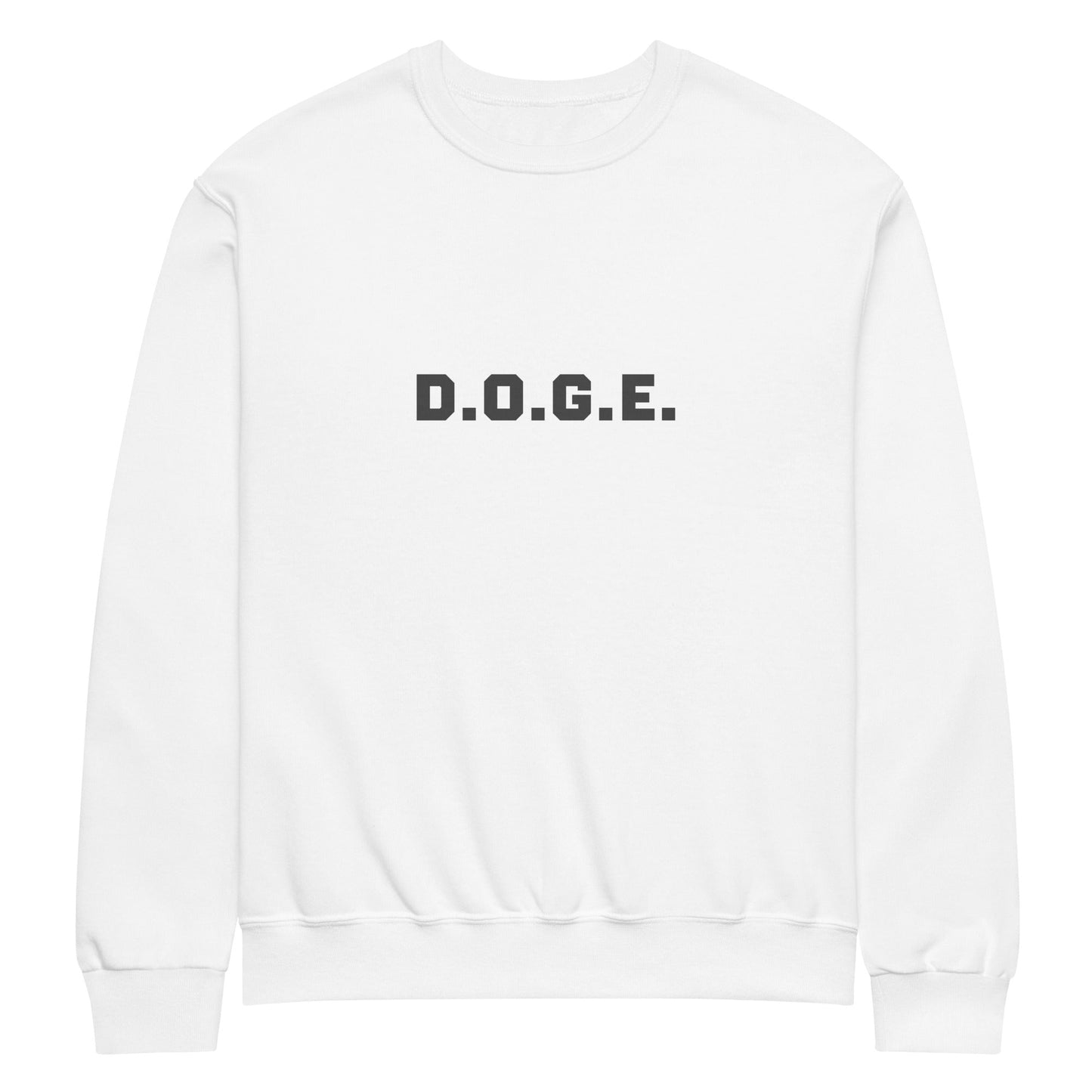 D.O.G.E. Crew Neck Sweatshirt | DOGE | Sustainable Dogecoin Merch