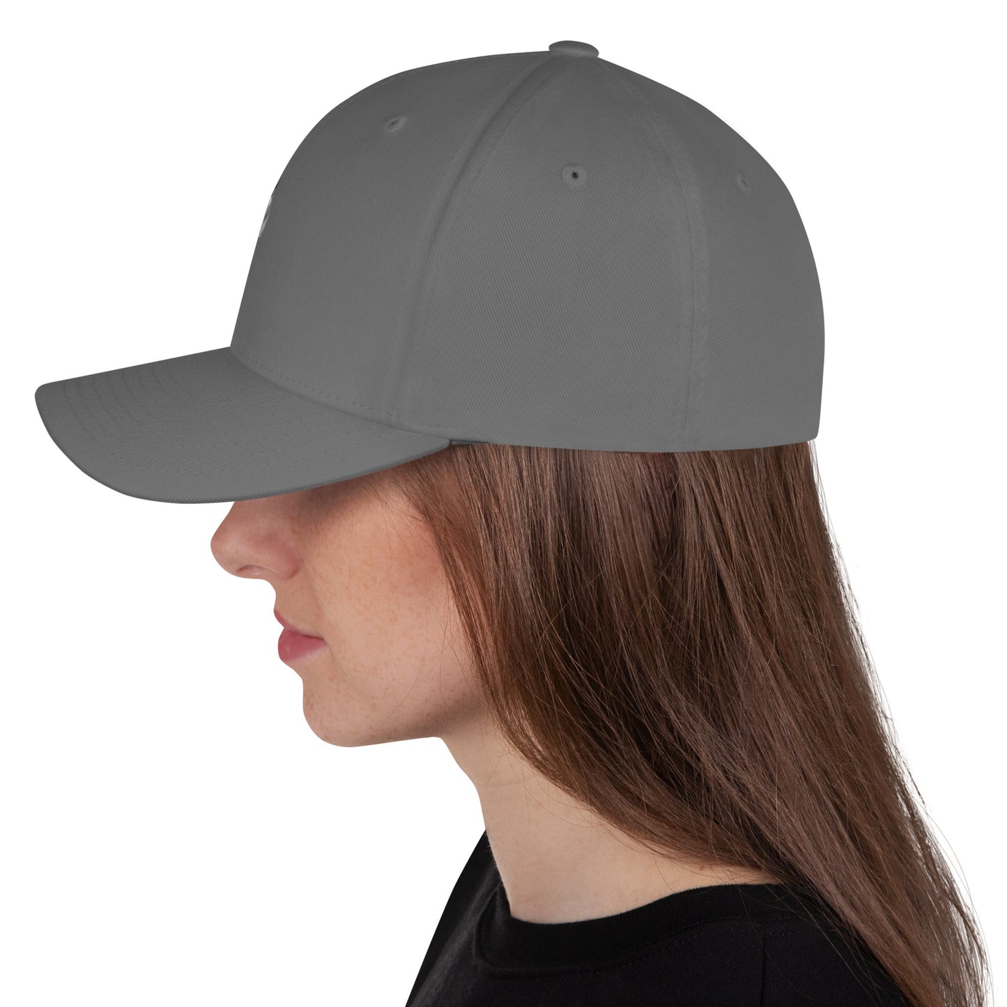 Grey Doge Emblem Structured Twill Cap
