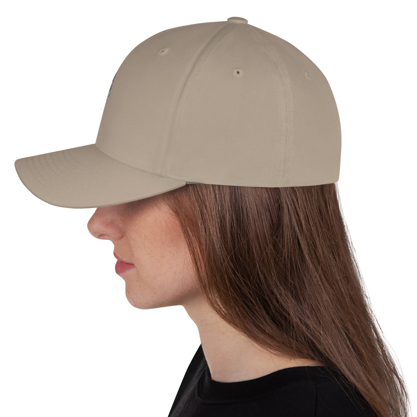 Grey Doge Emblem Structured Twill Cap
