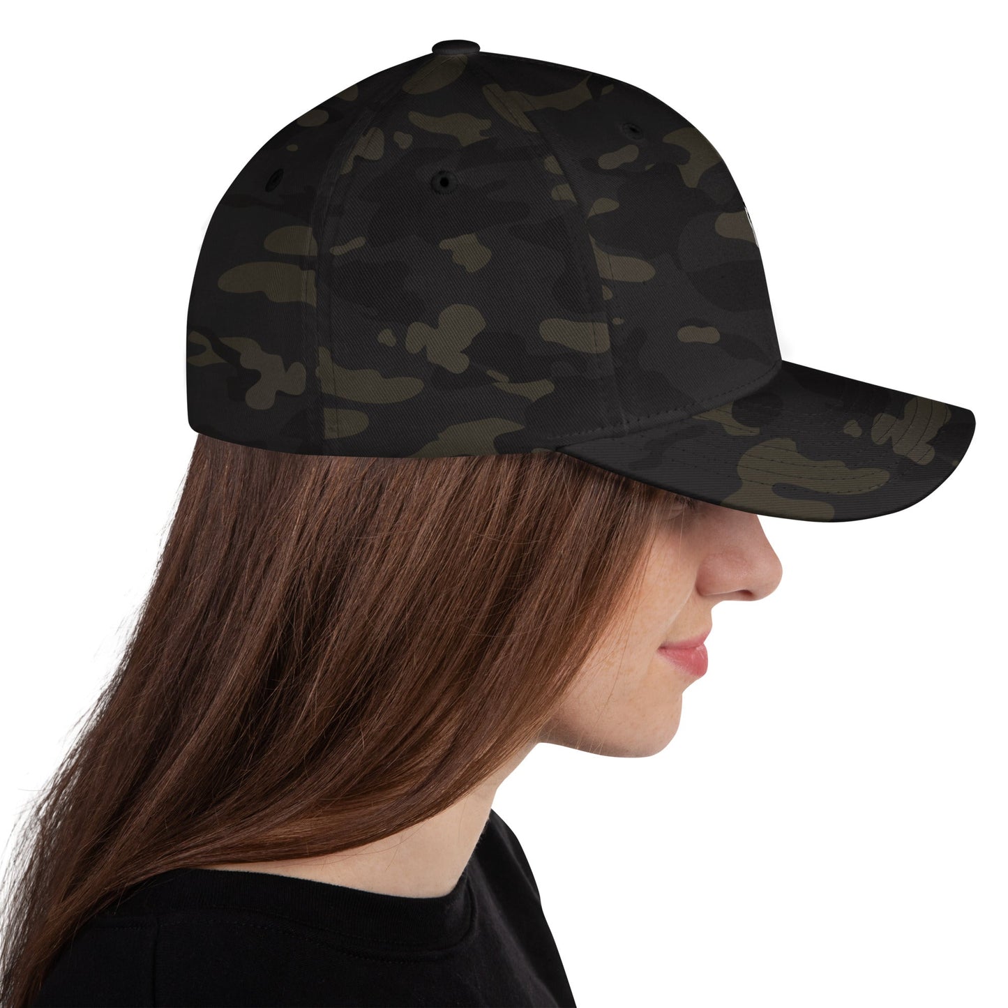 Grey Doge Emblem Structured Twill Cap