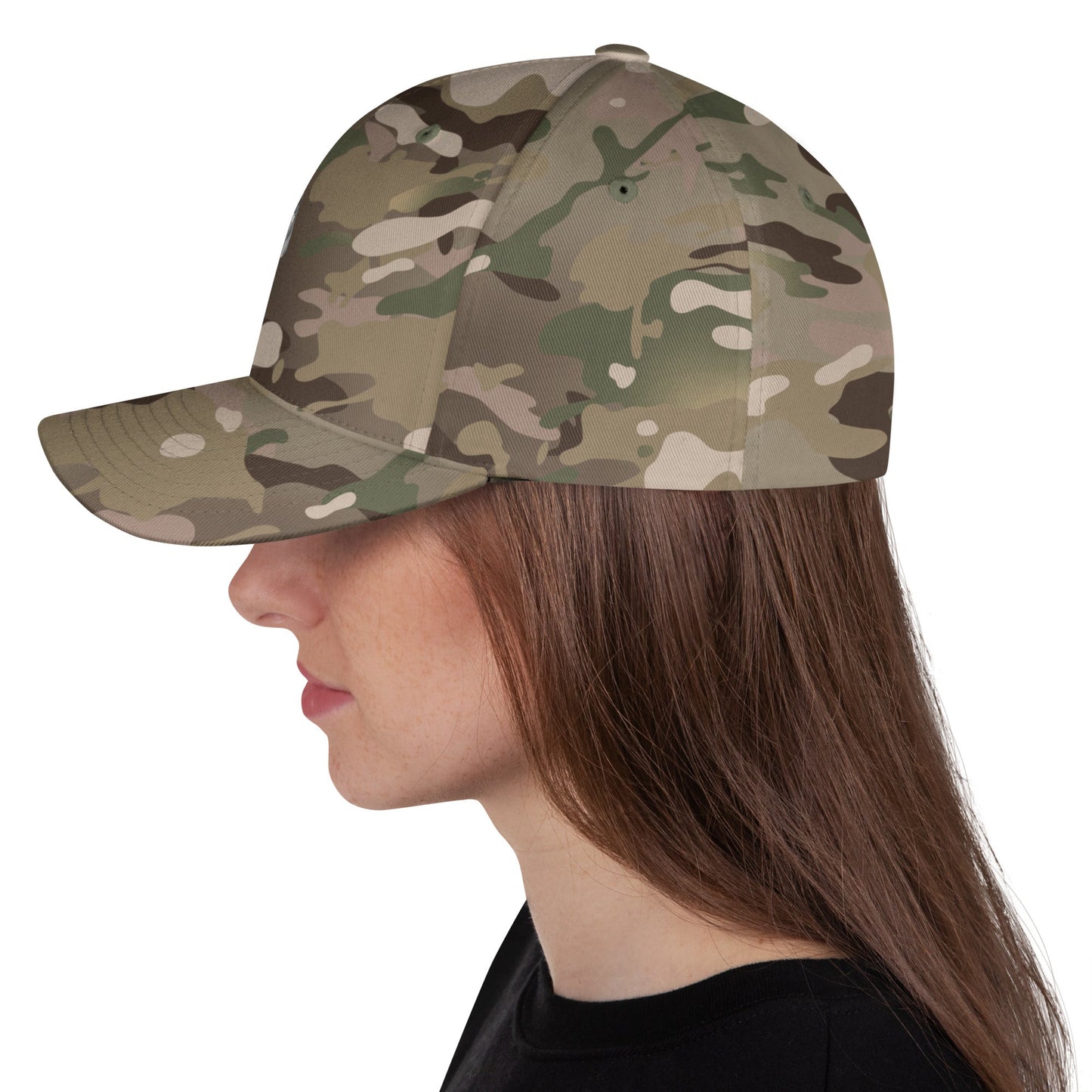 Grey Doge Emblem Structured Twill Cap