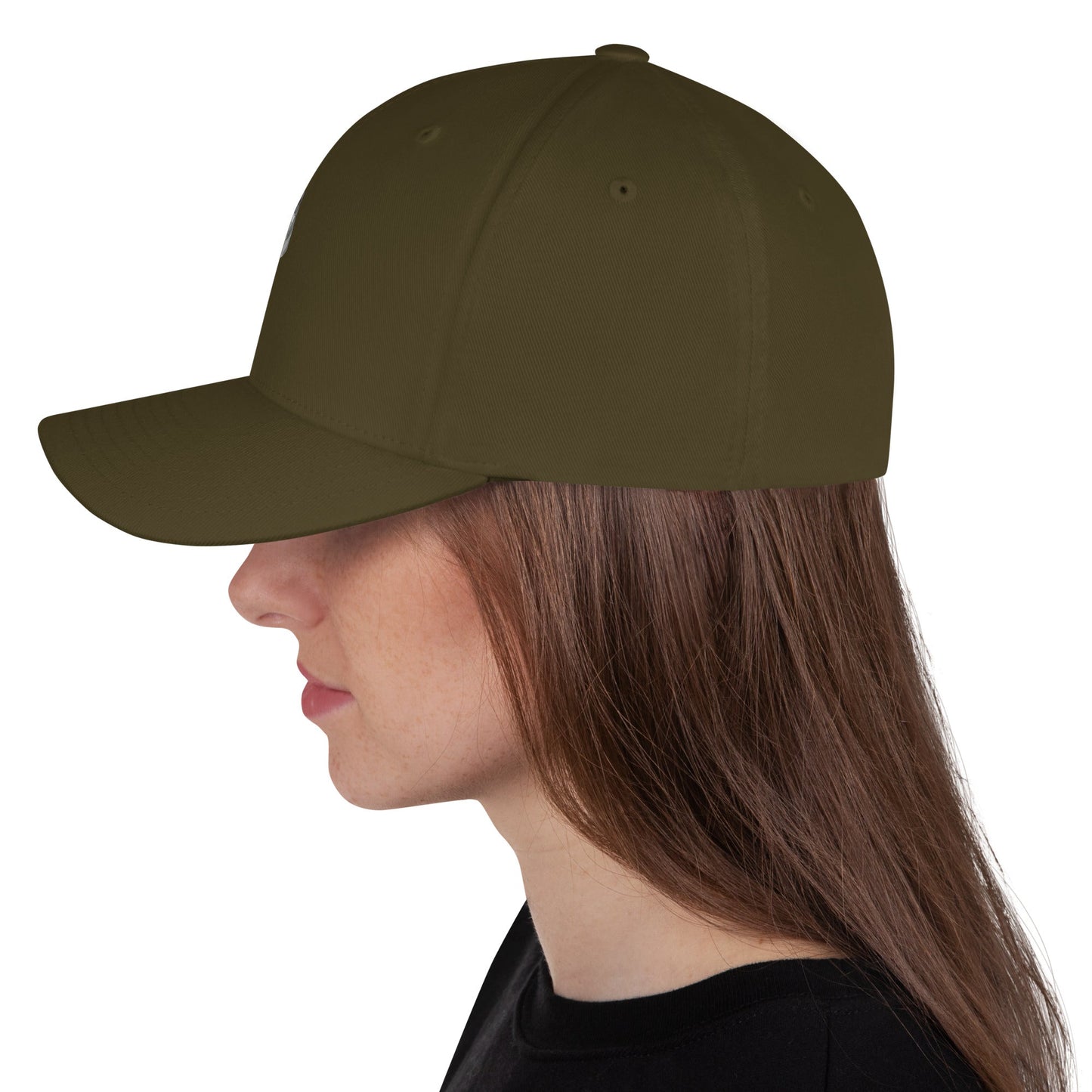 Grey Doge Emblem Structured Twill Cap