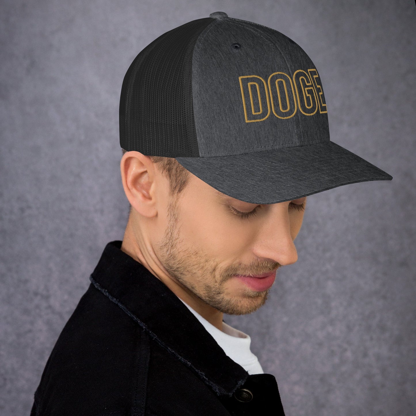 DOGE Trucker Cap DOGE Merch Department of Government Efficiency Meme Hat
