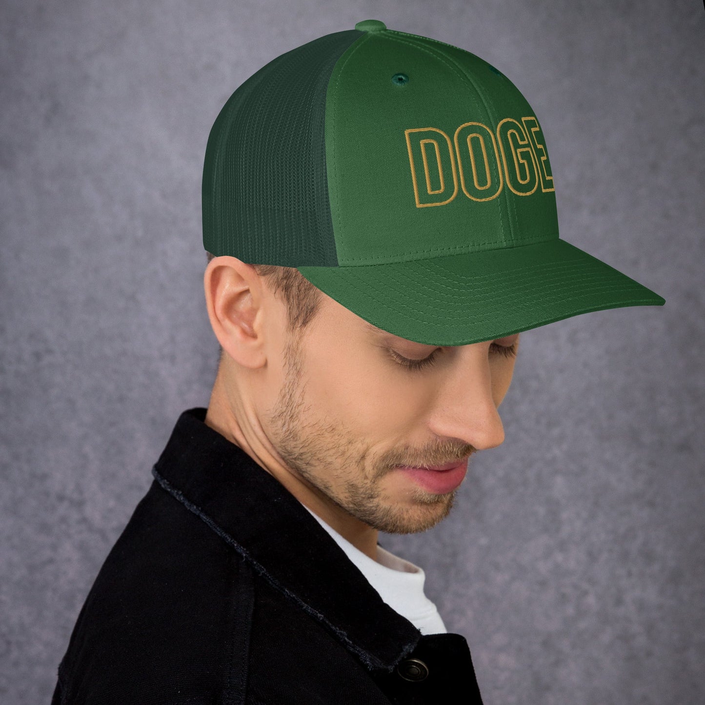 DOGE Trucker Cap DOGE Merch Department of Government Efficiency Meme Hat