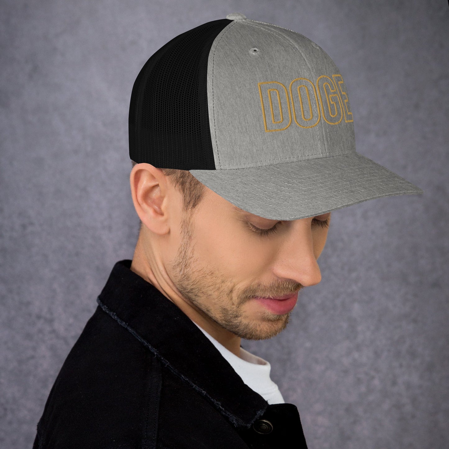 DOGE Trucker Cap DOGE Merch Department of Government Efficiency Meme Hat