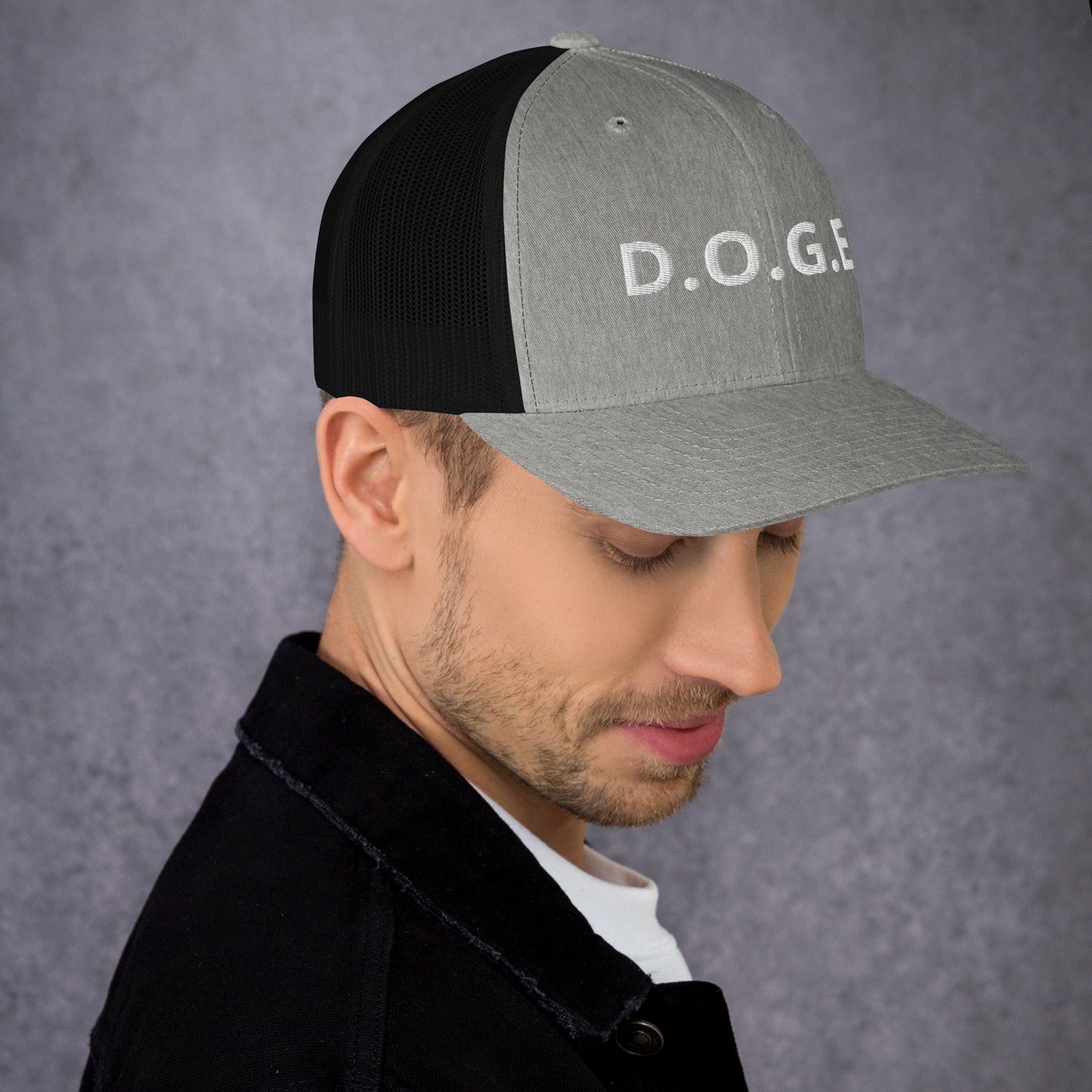 Department of Government Efficiency D.O.G.E. Trucker Hat DOGE Hat - Many Colors