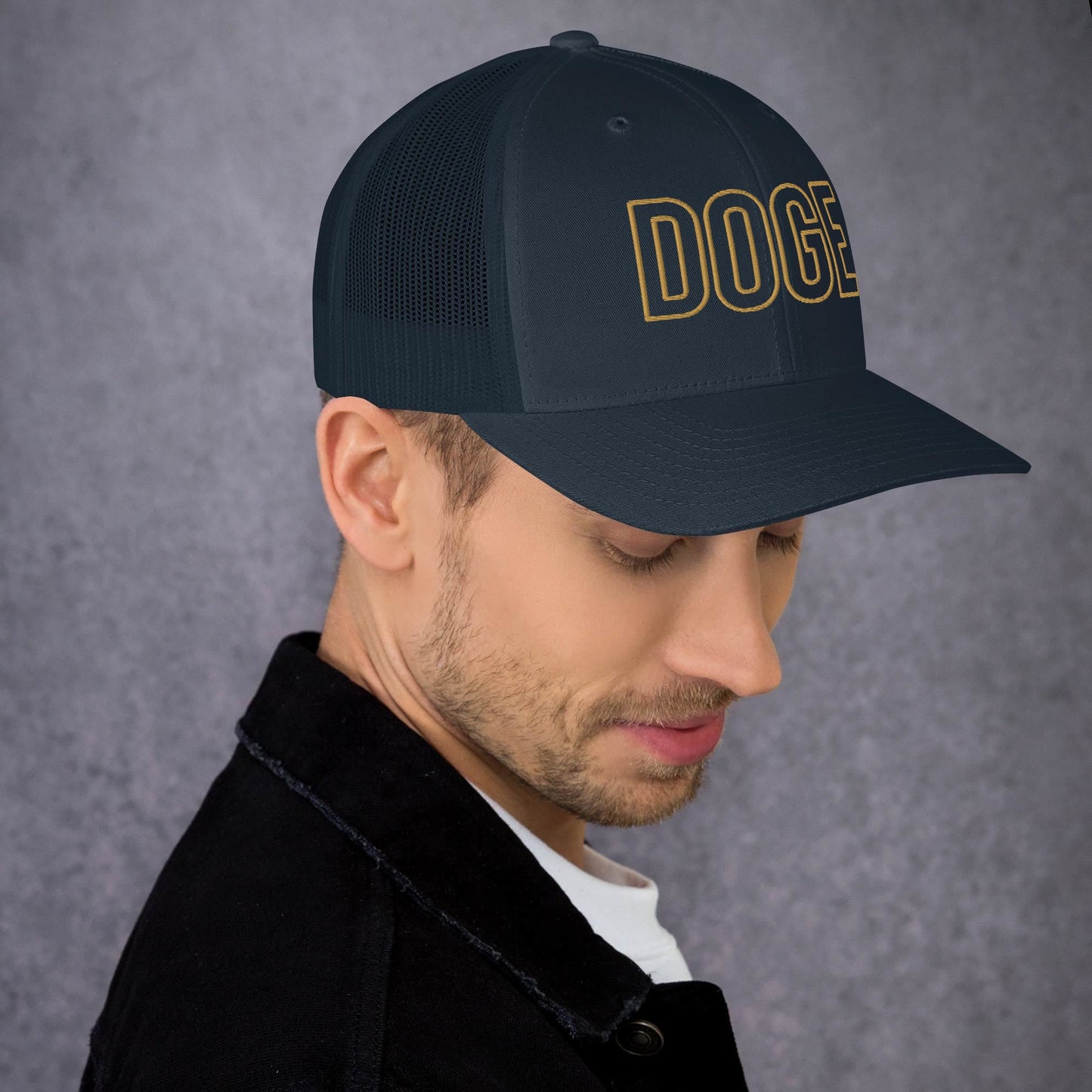 DOGE Trucker Cap DOGE Merch Department of Government Efficiency Meme Hat