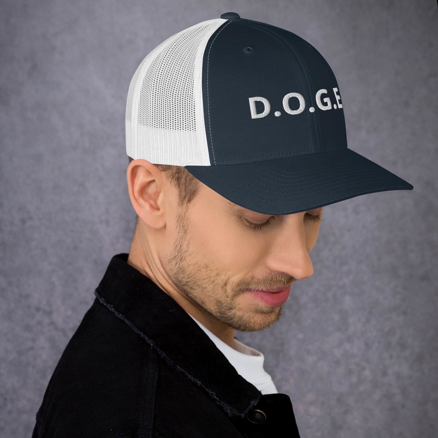 Department of Government Efficiency D.O.G.E. Trucker Hat DOGE Hat - Many Colors
