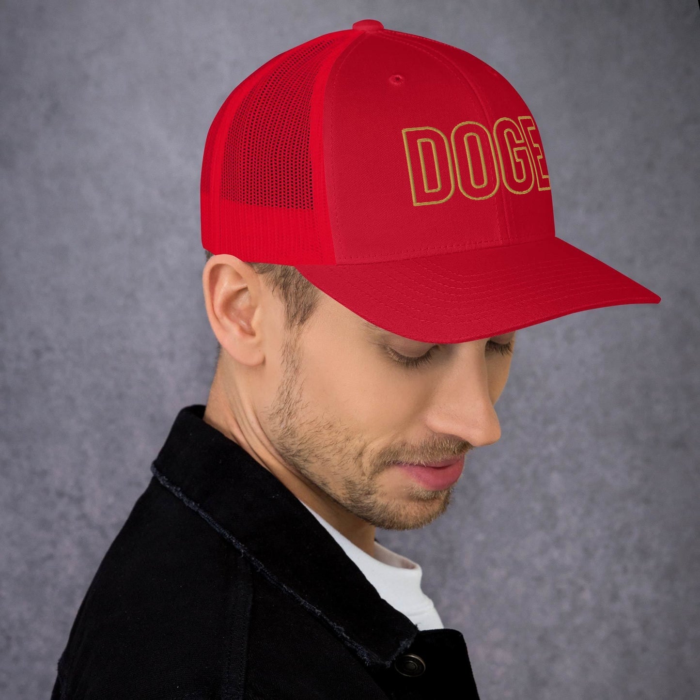 DOGE Trucker Cap DOGE Merch Department of Government Efficiency Meme Hat