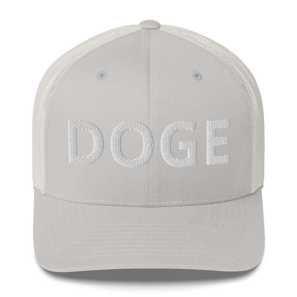 BOLD DOGE Premium Trucker Cap | Embroidered DOGE Hat | Adjustable Mesh Back Snapback