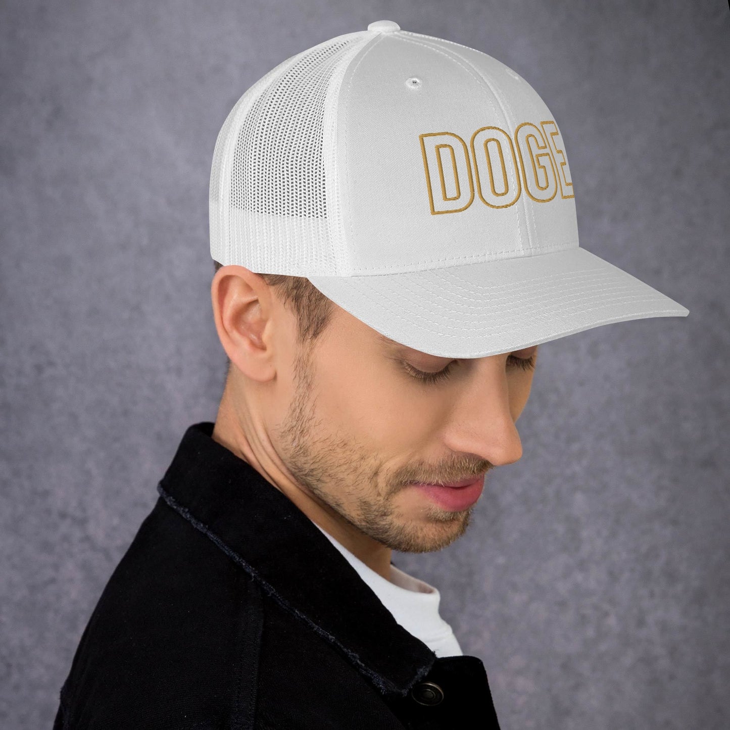 DOGE Trucker Cap DOGE Merch Department of Government Efficiency Meme Hat