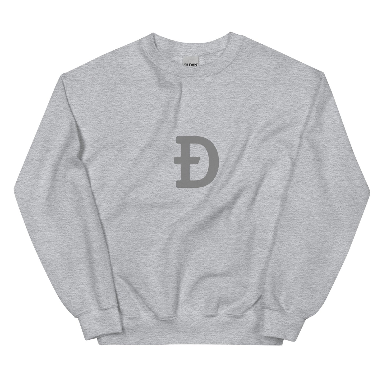 Gray Ð Dogecoin Sweatshirt | DOGE Shirt | DOGE Merch
