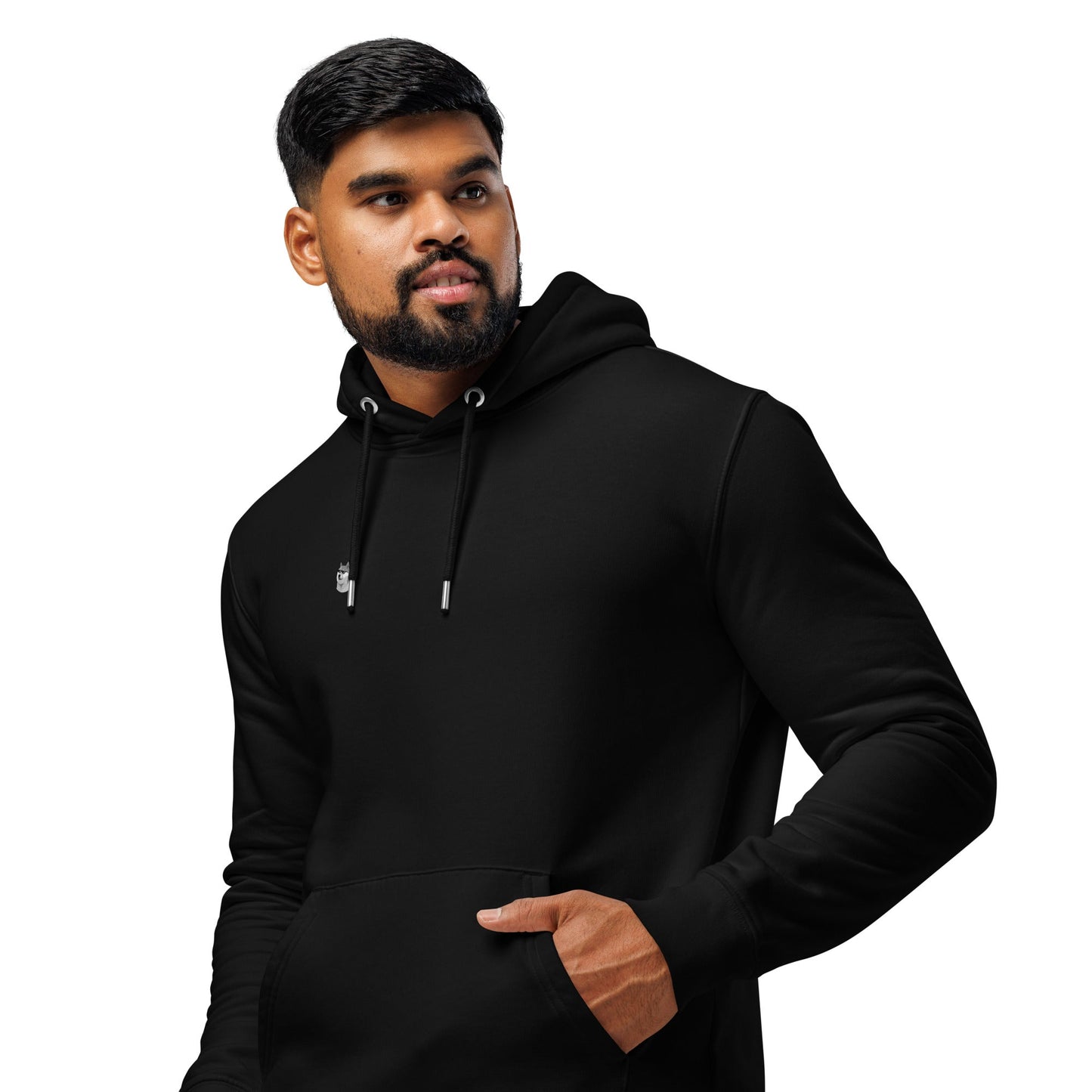 Grey Doge Emblem Unisex Essential Organic Hoodie