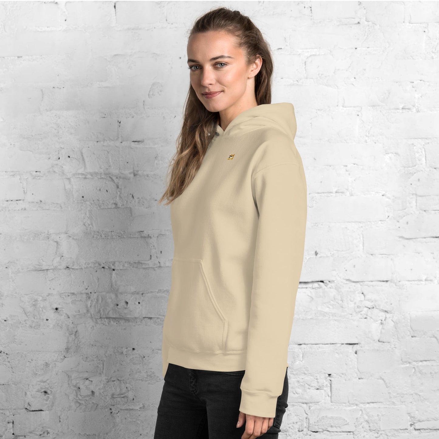 OG DOGE Khaki Hoodie | Polo Placement Sweatshirt | Casual Flex