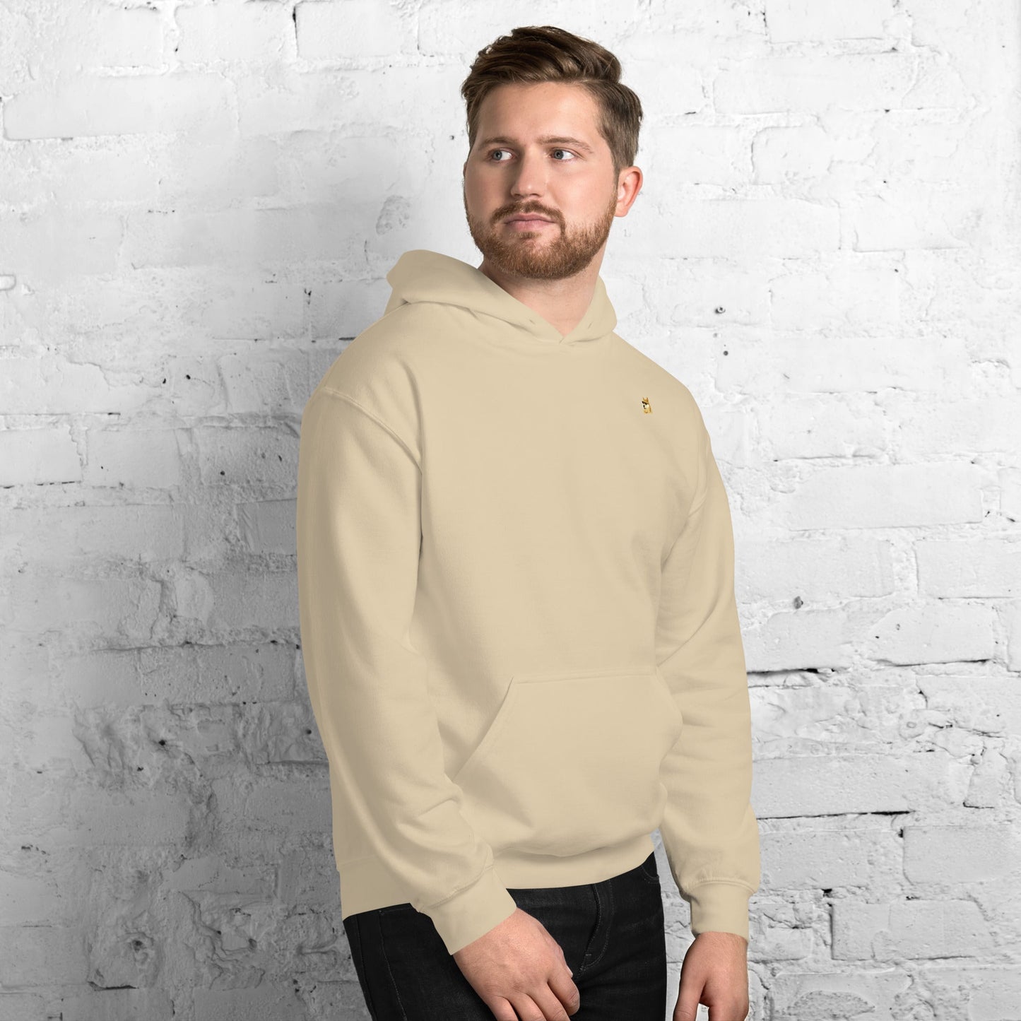 OG DOGE Khaki Hoodie | Polo Placement Sweatshirt | Casual Flex