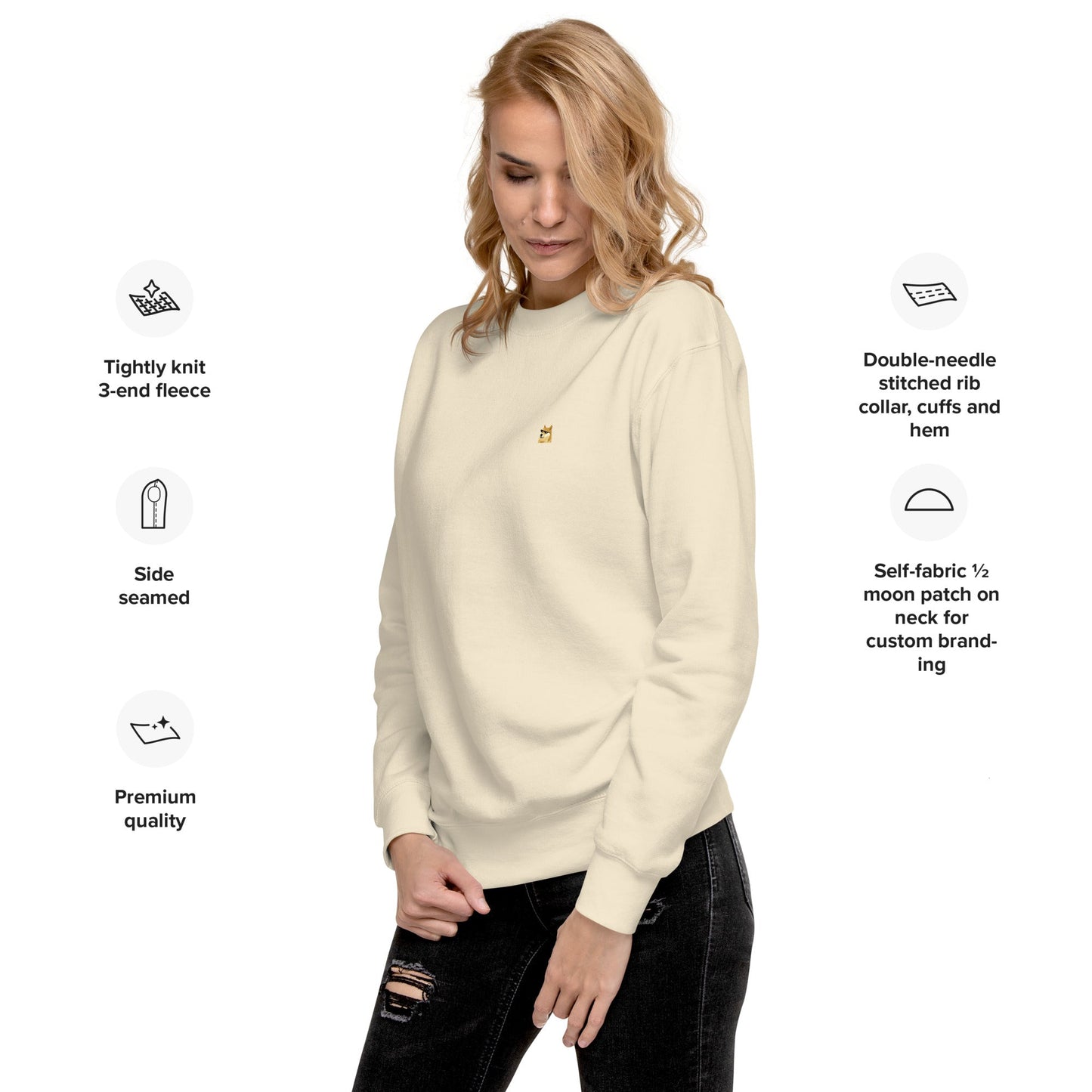 DOGE Premium Sweatshirt | Luxury Streetwear Essential | Future-Ready Comfort