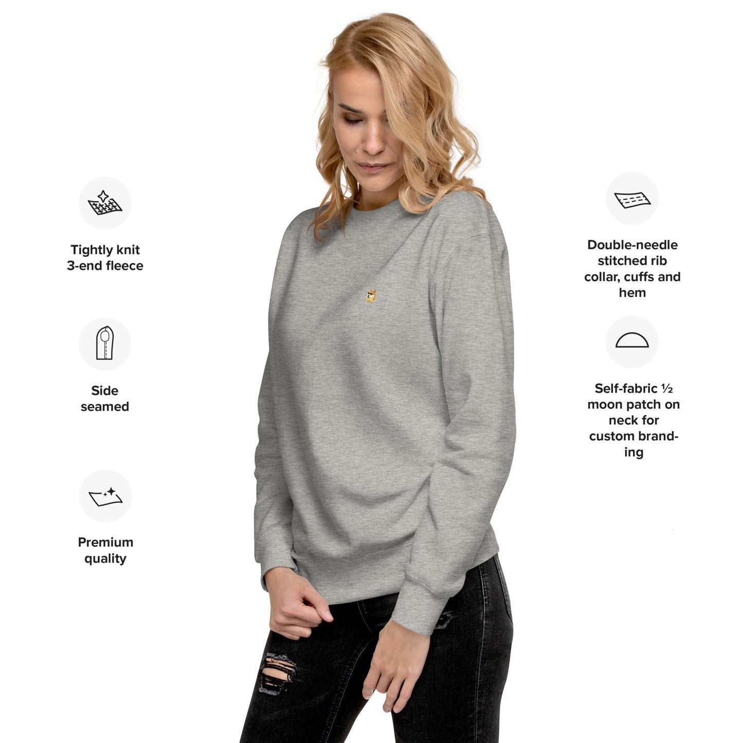 DOGE Premium Sweatshirt | Luxury Streetwear Essential | Future-Ready Comfort