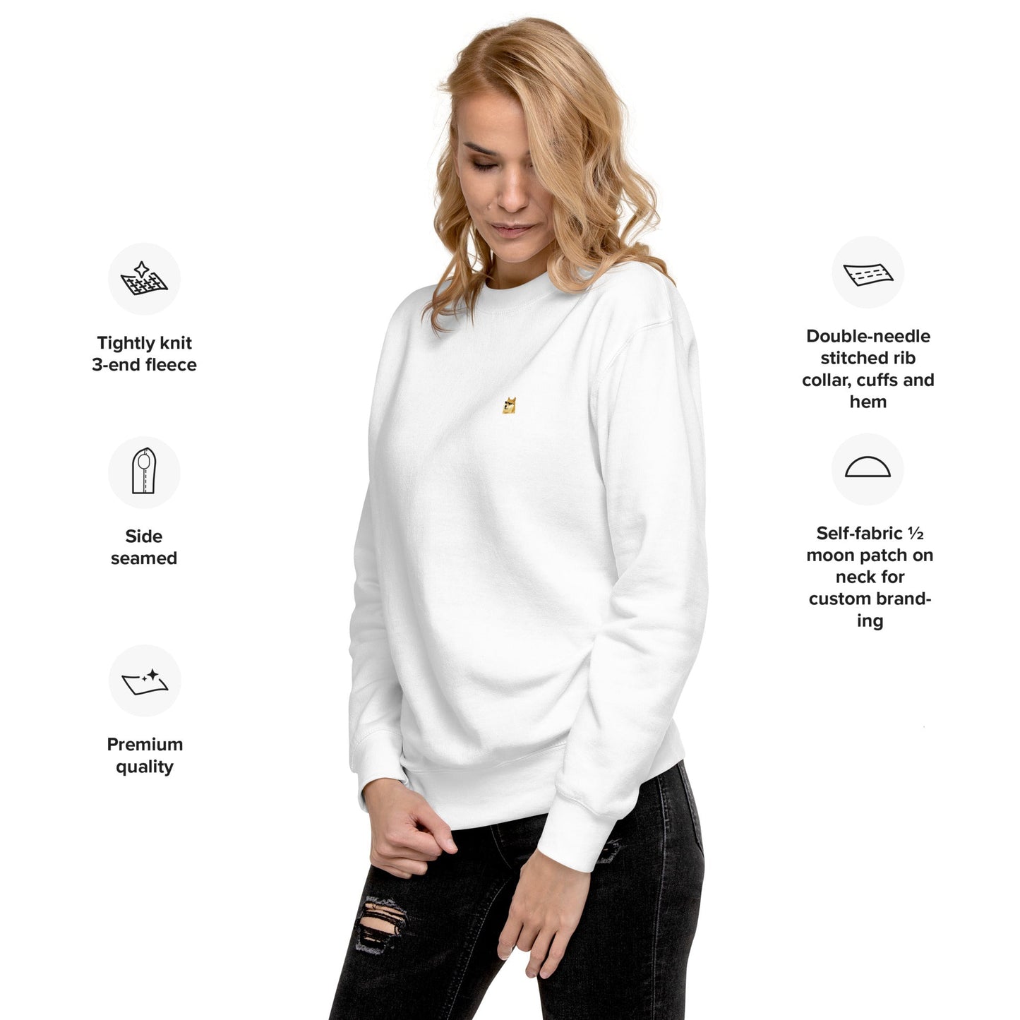 DOGE Premium Sweatshirt | Luxury Streetwear Essential | Future-Ready Comfort
