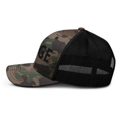 DOGE Embroidered Camouflage Trucker DOGE Hat | Premium Mesh Cap | Outdoor Snapback
