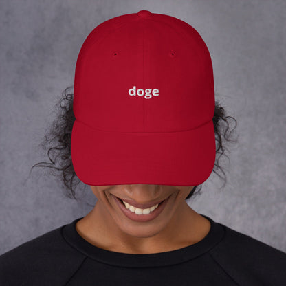 DOGE Department of Government Efficiency (D.O.G.E) Dad hat