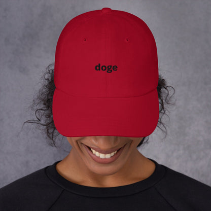 DOGE Hat Dogecoin Department of Government Efficiency Dad hat v2