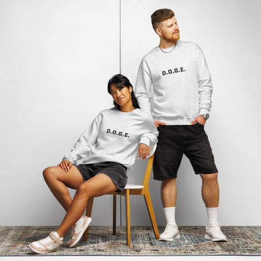 D.O.G.E. Crew Neck Sweatshirt | DOGE | Sustainable Dogecoin Merch