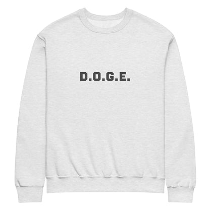 D.O.G.E. Crew Neck Sweatshirt | DOGE | Sustainable Dogecoin Merch
