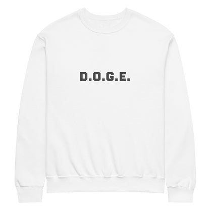 D.O.G.E. Crew Neck Sweatshirt | DOGE | Sustainable Dogecoin Merch