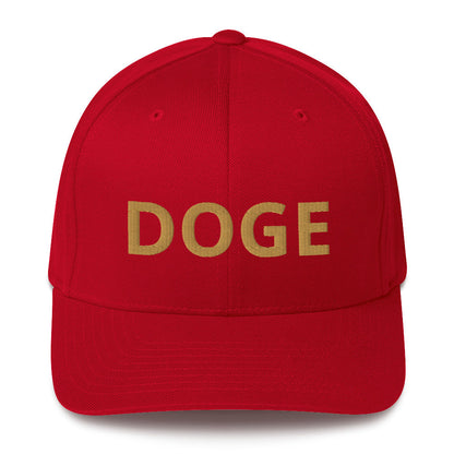 GOLD DOGE Hat Structured Twill DOGE Cap - Many Colors