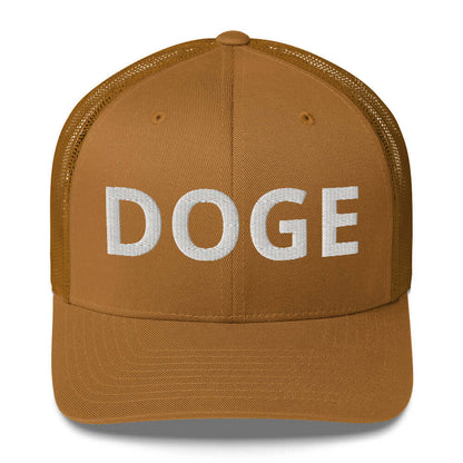 BOLD DOGE Premium Trucker Cap | Embroidered DOGE Hat | Adjustable Mesh Back Snapback