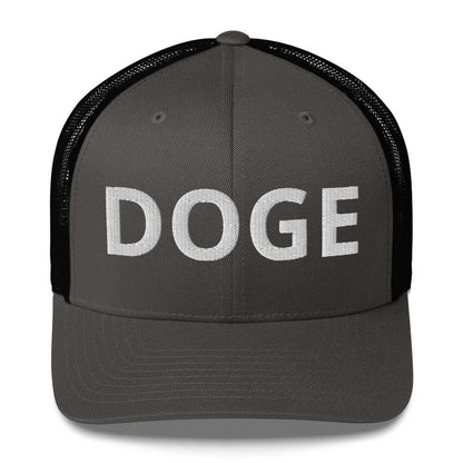 BOLD DOGE Premium Trucker Cap | Embroidered DOGE Hat | Adjustable Mesh Back Snapback