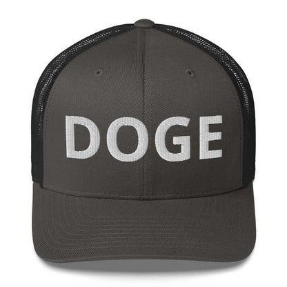 BOLD DOGE Premium Trucker Cap | Embroidered DOGE Hat | Adjustable Mesh Back Snapback