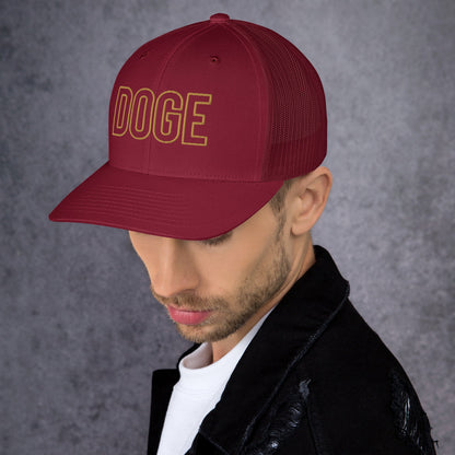 DOGE Trucker Cap DOGE Merch Department of Government Efficiency Meme Hat