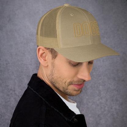 DOGE Trucker Cap DOGE Merch Department of Government Efficiency Meme Hat