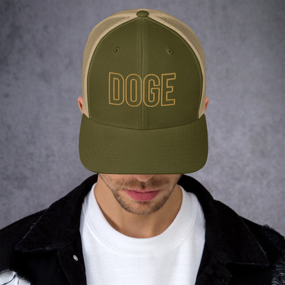 DOGE Trucker Cap DOGE Merch Department of Government Efficiency Meme Hat