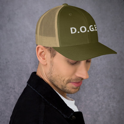 Department of Government Efficiency D.O.G.E. Trucker Hat DOGE Hat - Many Colors