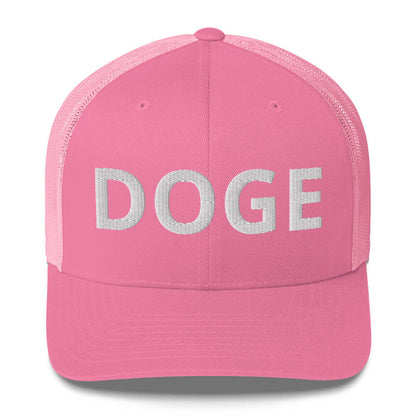 BOLD DOGE Premium Trucker Cap | Embroidered DOGE Hat | Adjustable Mesh Back Snapback
