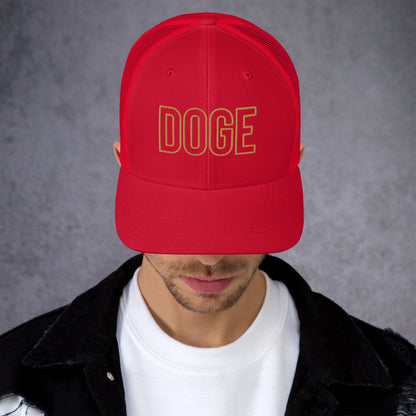 DOGE Trucker Cap DOGE Merch Department of Government Efficiency Meme Hat