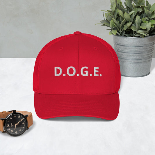 Department of Government Efficiency D.O.G.E. Trucker Hat DOGE Hat - Many Colors