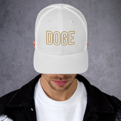 DOGE Trucker Cap DOGE Merch Department of Government Efficiency Meme Hat