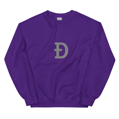 Gray Ð Dogecoin Sweatshirt | DOGE Shirt | DOGE Merch