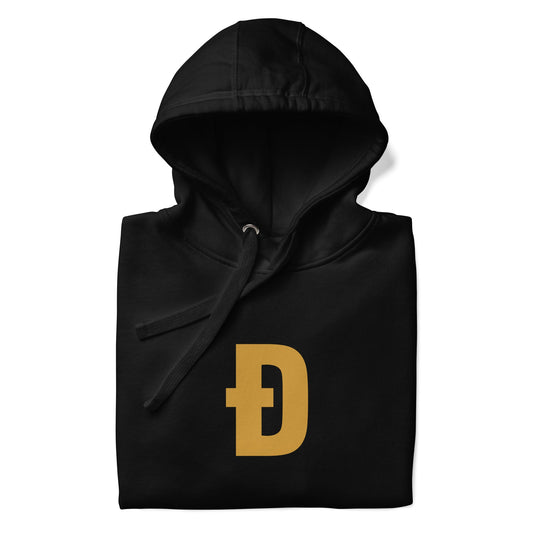 DOGE Hoodie - Stylish Dogecoin Subtle D Hoodie | Unofficial DOGE Merch & Store