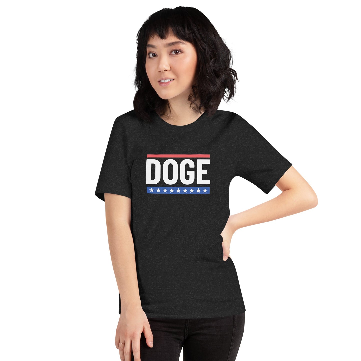 USA Stars and Stripes | DOGE Dogecoin D.O.G.E. Unisex t-shirt