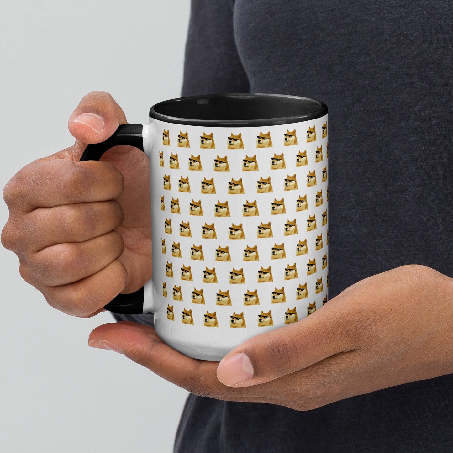 Limited Edition DOGE Pattern Mug 15oz | Premium Large Collector's Ceramic Cup