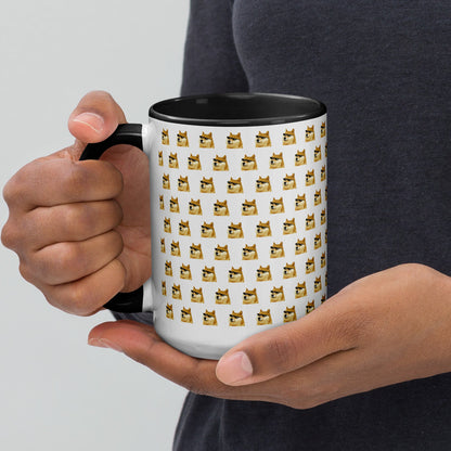 Limited Edition DOGE Pattern Mug 15oz | Premium Large Collector's Ceramic Cup